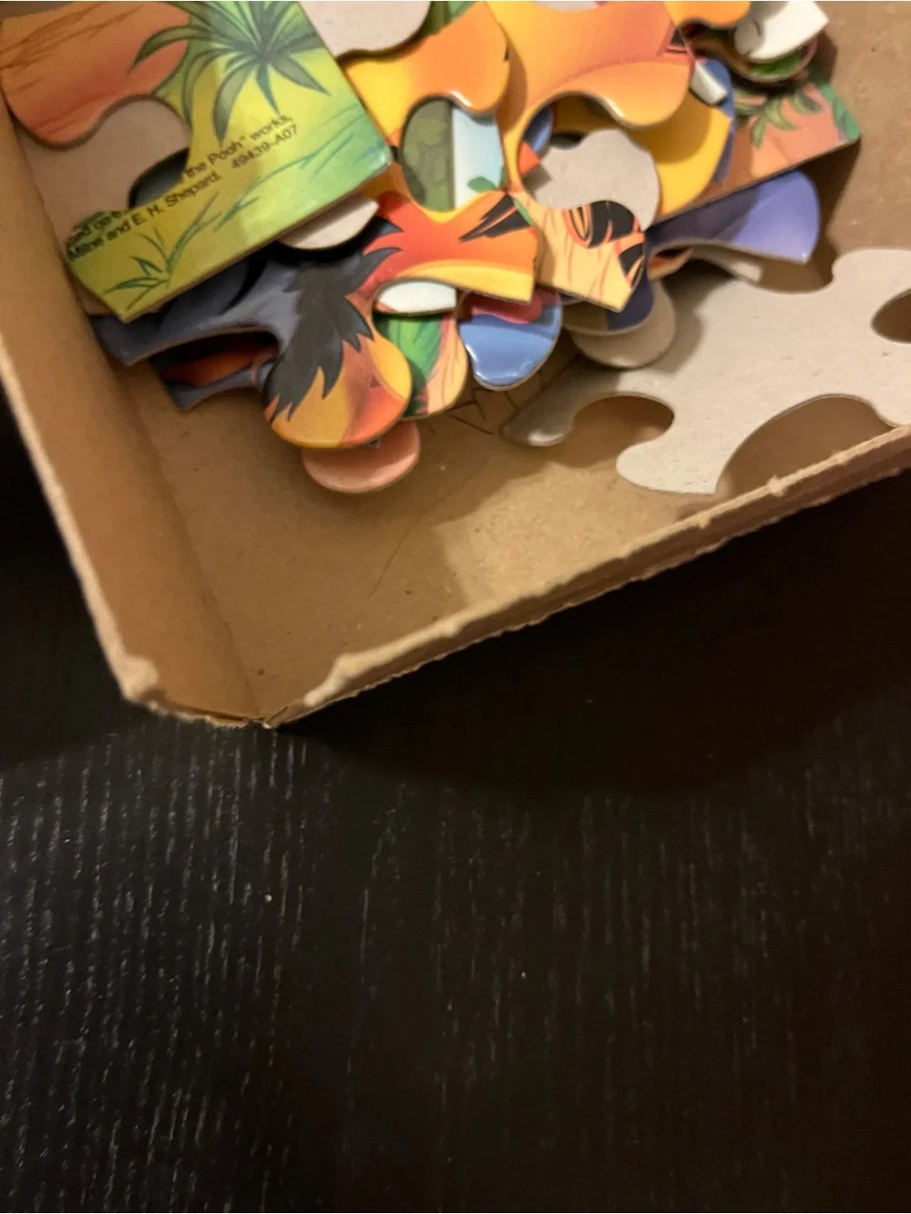 Disney Winnie the Pooh Puzzle with Purple Box